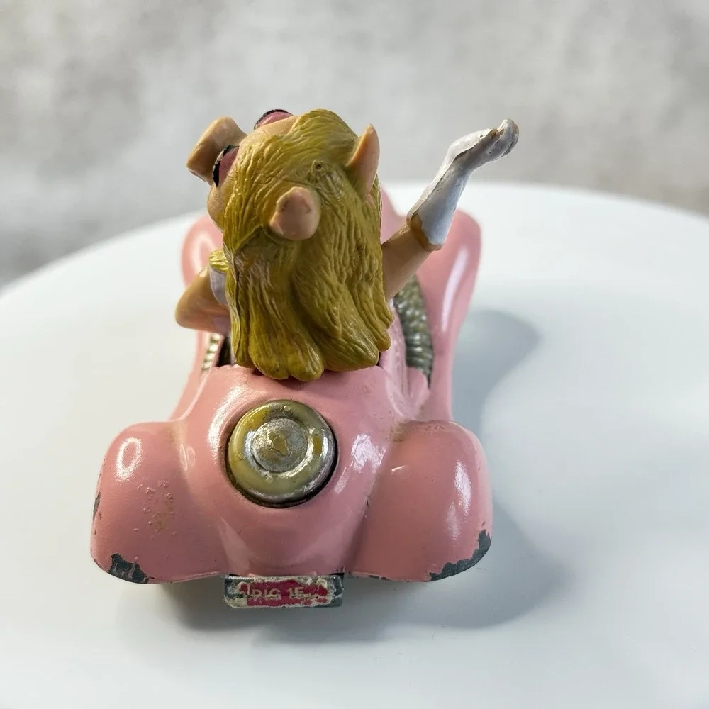 1979 Corgi Miss Piggy Pink Metal Car 4in Henson Assoc. Dlightly Different‎